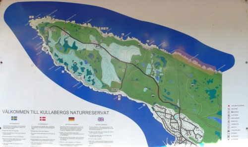 Mapa poloostrova Kullaberg